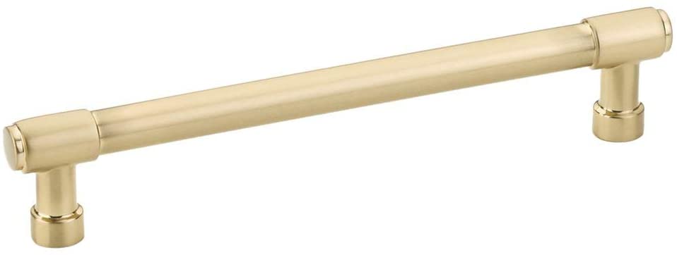 Jasper 6 in. Center to Center Cabinet Pull, Satin Brass