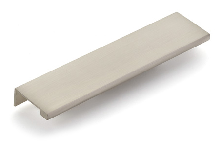6 in. Center to Center Cabinet Edge Pull, Satin Nickel