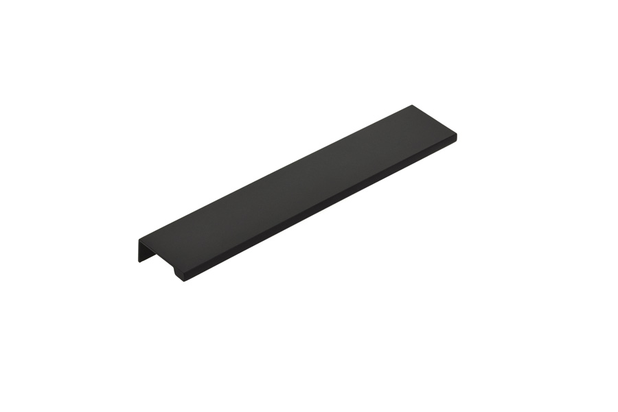 6 in. Center to Center Cabinet Edge Pull, Flat Black