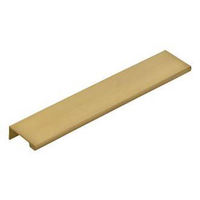 6 in. Center to Center Cabinet Edge Pull, Satin Brass
