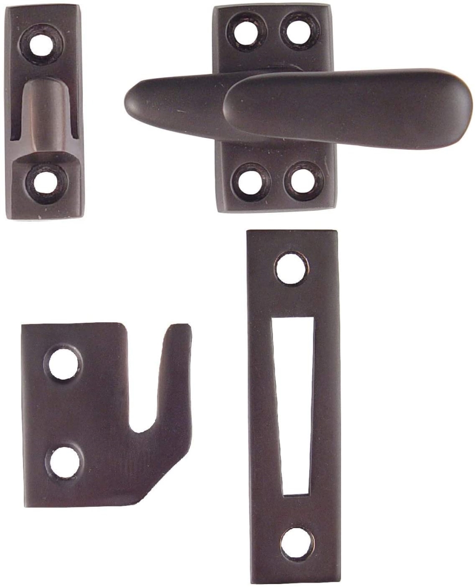 Casement Latch Large with 3 Strikes, Oil Rubbed Bronze