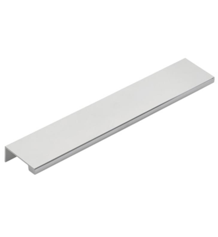 12 in. Center to Center Cabinet Edge Pull, Satin Nickel