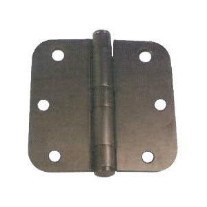 3.5 x 3.5 in. - 0.625 in. Radius Steel Heavy Duty Ball Bearing Hinges, Oil Rubbed Bronze - Set of 2