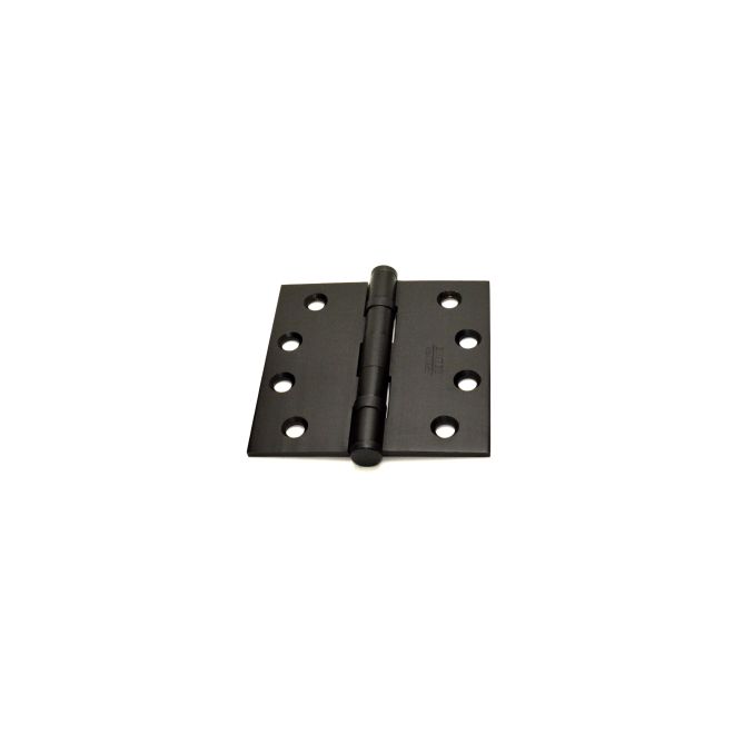 4 x 4 in. Square Solid Brass Heavy Duty Ball Bearing Hinges, Oil Rubbed Bronze - Set of 2