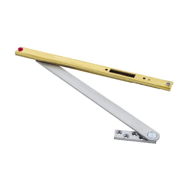 Heavy Duty Surface Concealed Overhead Stop, Satin Stainless Steel - Size 4