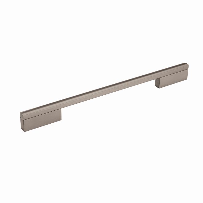Amerock BP36737BBN 10.06 in. Center to Center Separa Cabinet Pull, Black Satin Nickel