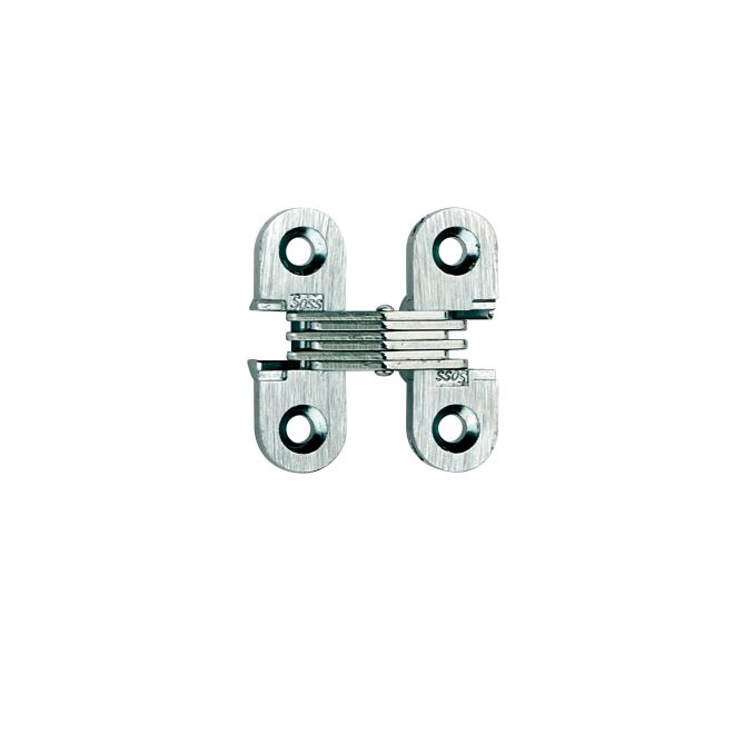 0.5 x 1.5 in. Light Duty Invisible Hinge for 0.75 in. Doors, Satin Brass