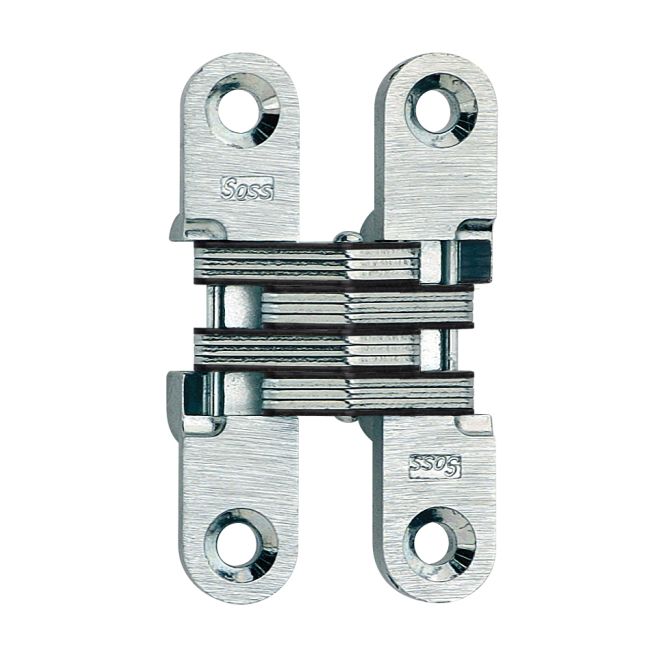 204C4 0.5 x 2.375 in. Light Duty Invisible Hinge for 0.75 in. Doors, Satin Brass