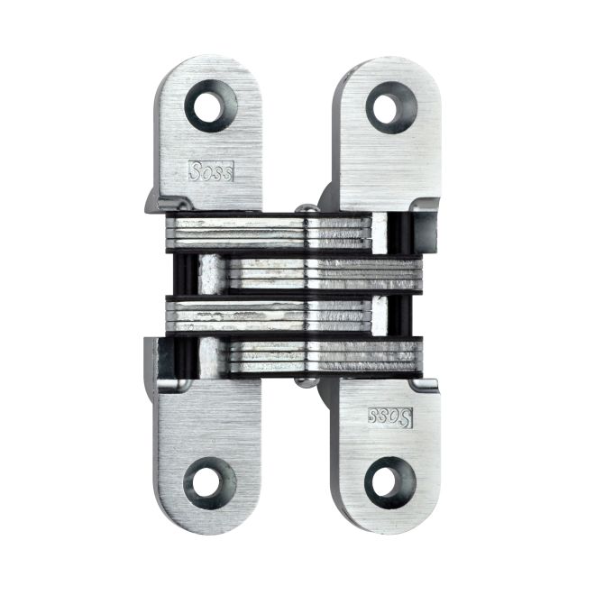 2163 1 x 4.625 in. Heavy Duty Invisible Hinge for 1.375 in. Doors, Bright Brass