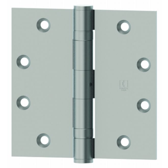 1279410D 4 x 4 in. Full Mortise Five Knuckle Plain Bearing Standard Weight Hinge, No. 035188 Black Nickel