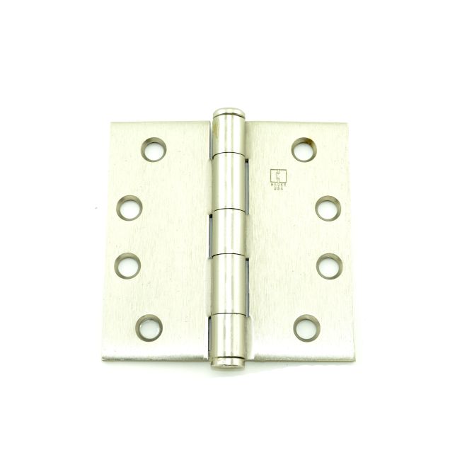 4 x 4 in. Full Mortise Five Knuckle Plain Bearing Standard Weight Hinge, No. 008496 Satin Nickel