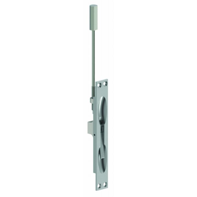 Manual Flush Bolt for Metal Doors, No. 052286 Satin Chrome