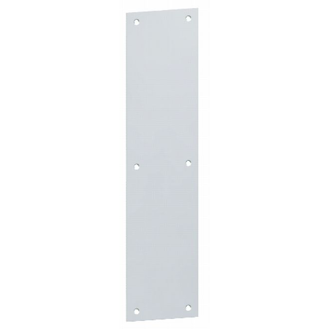 Picture of Hager 30S31232D 3 x 12 in. Square Corner Push Plate, Satin Stainless Steel