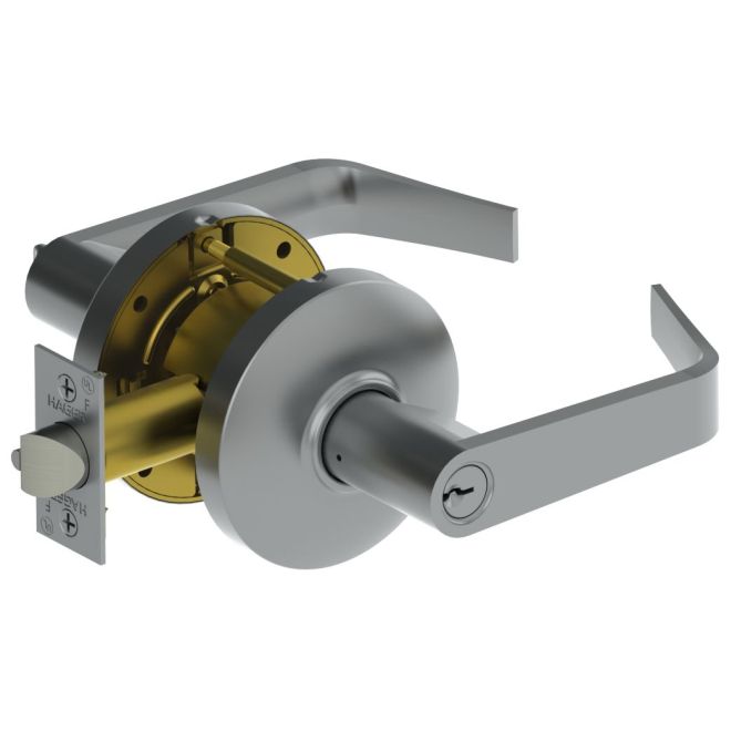 Withnell Lever Entry Cylindrical Lock, No. 000091 Satin Chrome