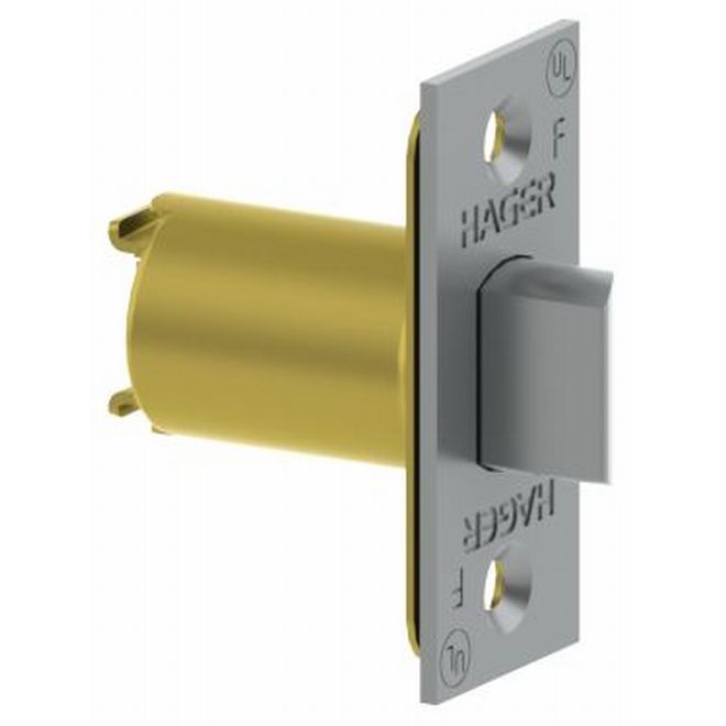 2.37 in. Square Corner Passage Spring Latch for 3500 Series, Satin Chrome