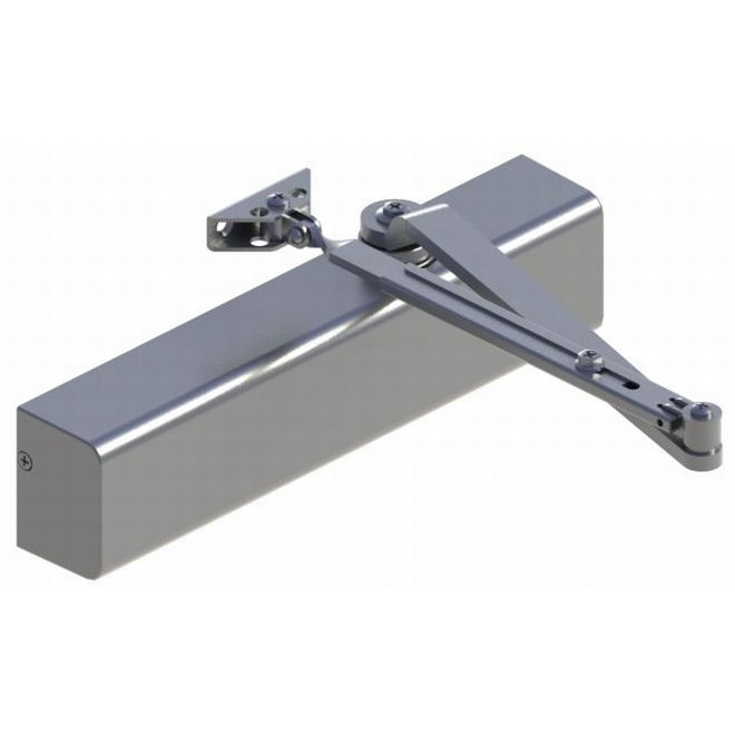 Multi-Mount 1-6 Adjustable Regular Door Closer, Aluminum