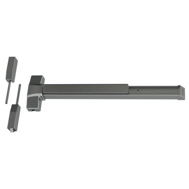 4501SVR368426D 3 x 7 ft. Exit Only Surface Vertical Rod Exit Device, No. 157343 Satin Chrome