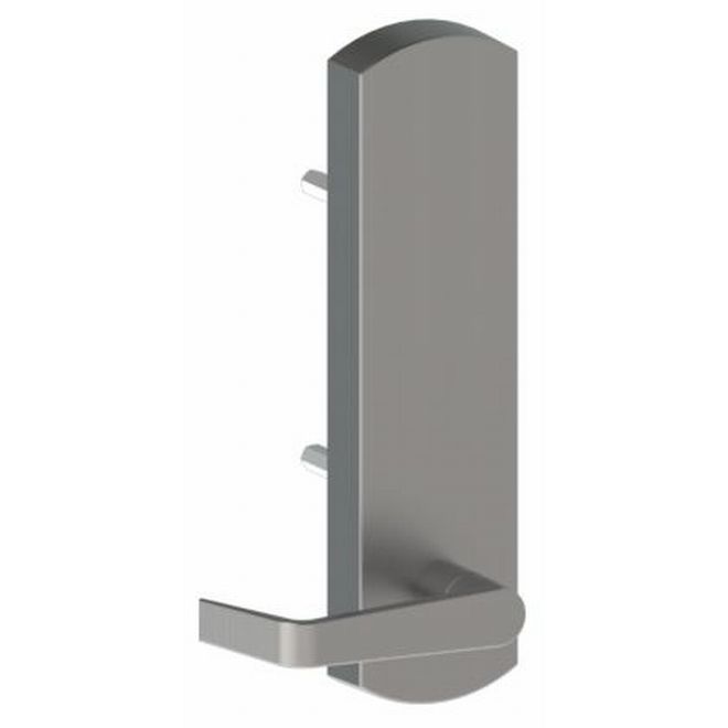 45BEWTN26D Black Escutcheon Outside Exit Device Trim with Withnell Lever, No. 122811 Satin Chrome