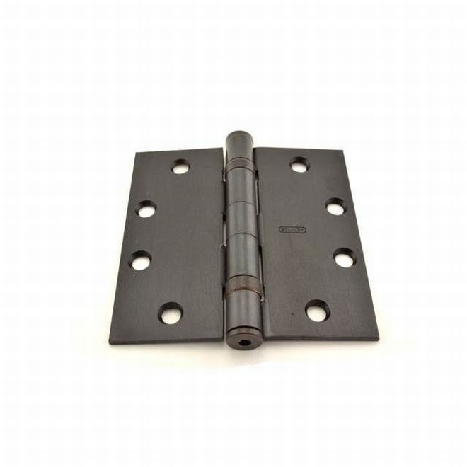 4.5 x 4.5 in. Steel Full Mortise Ball Bearing Standard Weight Square Corner Hinge, No. 067583 Oil Rubbed Bronze