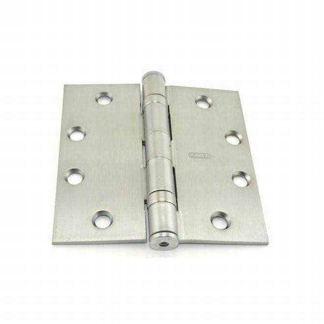 4.5 x 4.5 in. Steel Full Mortise Ball Bearing Standard Weight Square Corner Hinge Non Removable Pin, No. 068853 Square