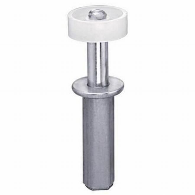 0.375 in. Hole Bi-Fold Guide Wheel, No. 522620 Zinc Plated