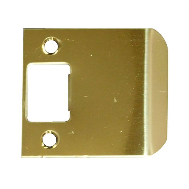 Don-Jo EL225BP 2.75 in Full Lip Strike with 2.5 in. Extended Lip, Brass Plated