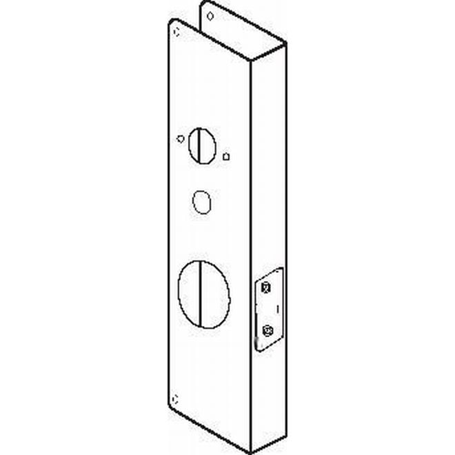 Classic Wrap Around for Cylindrical Door Lock with 2.125 in. Hole with 2.375 in. Backset & 1.75 in. Door, Oil Rubbed Bronze