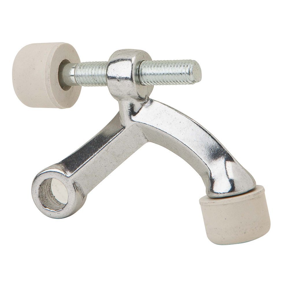 Residential Aluminum Hinge Pin Door Stop, Satin Chrome