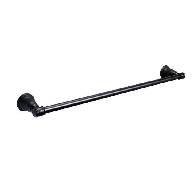 18 in. Charleston Collection Towel Bar Set, Matte Black