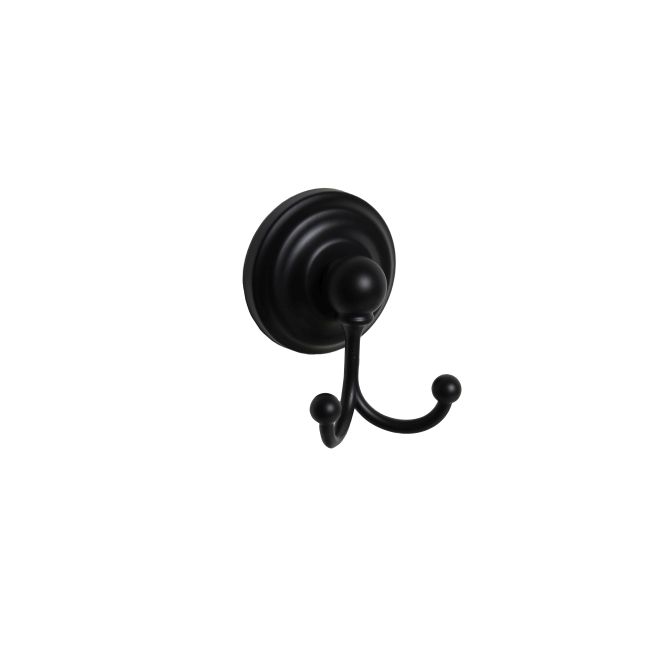 BC7BL22 Ventura Collection Double Robe Hook, Matte Black