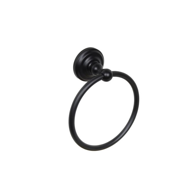 Ventura Collection Metal Towel Ring, Matte Black