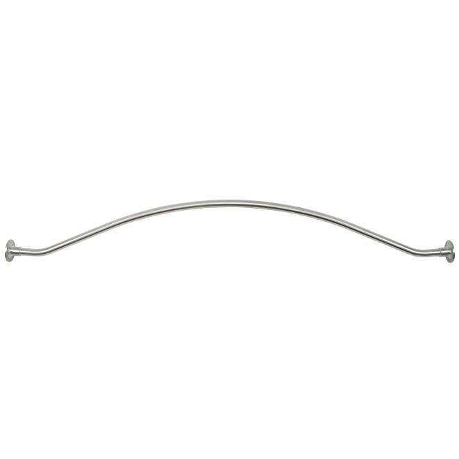 Picture of Pamex BSRCP573 5 ft. Spacious Shower Rod with Flange&#44; Bright Chrome