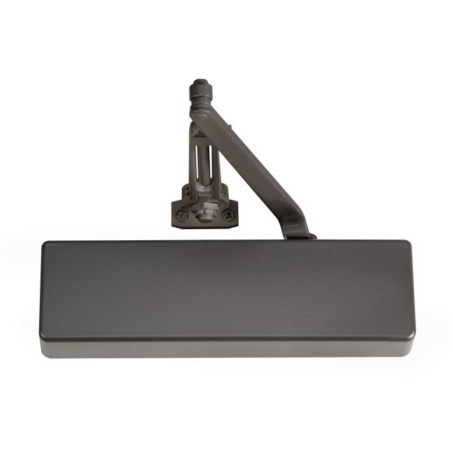 Adjustable Hold Open Heavy Duty Surface Mount Door Closer with Sex Nuts, Dark Bronze