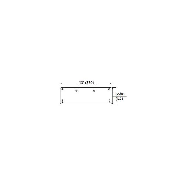 Low Ceiling Clearance Door Holder Drop Plate for 8000 Series, Aluminium