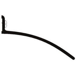 76 in. Door Top Weatherstrip Clear Anodized, Aluminum