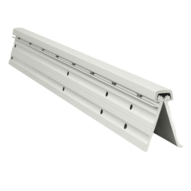 83 in. Full Mortise Heavy Duty Geared Continuous Hinge Short Leaf Flush, Clear Anodized Aluminum