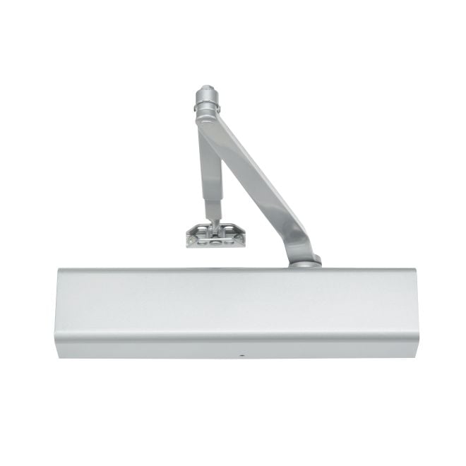 Adjustable Surface Mount Door Closer with Full Cover & Sex Nuts, Gold