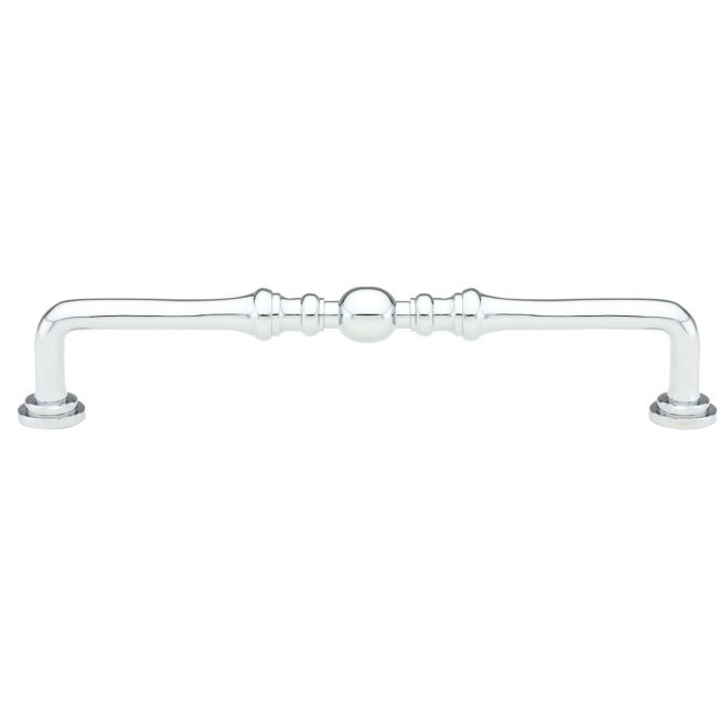 4 in. Center to Center Spindle Cabinet Pull, Bright Chrome