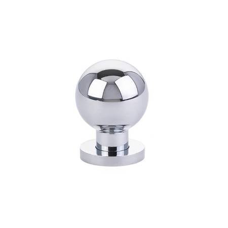 1 in. Modern Globe Cabinet Knob, Bright Chrome
