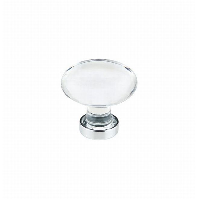 1.25 in. Hampton Cabinet Knob, Bright Chrome