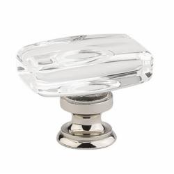 1.625 in. Windsor Crystal Cabinet Knob, Bright Chrome