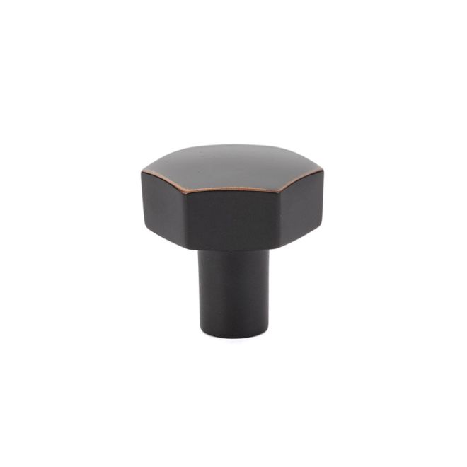 1.125 in. Mod Hex Cabinet Knob, Oil Rubbed Bronze