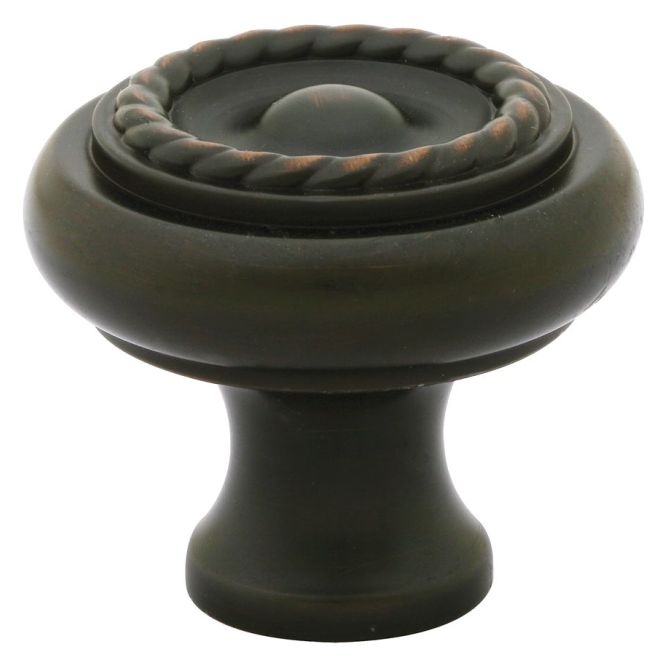 1.25 in. Rope Cabinet Knob, Oil Rubbed Bronze
