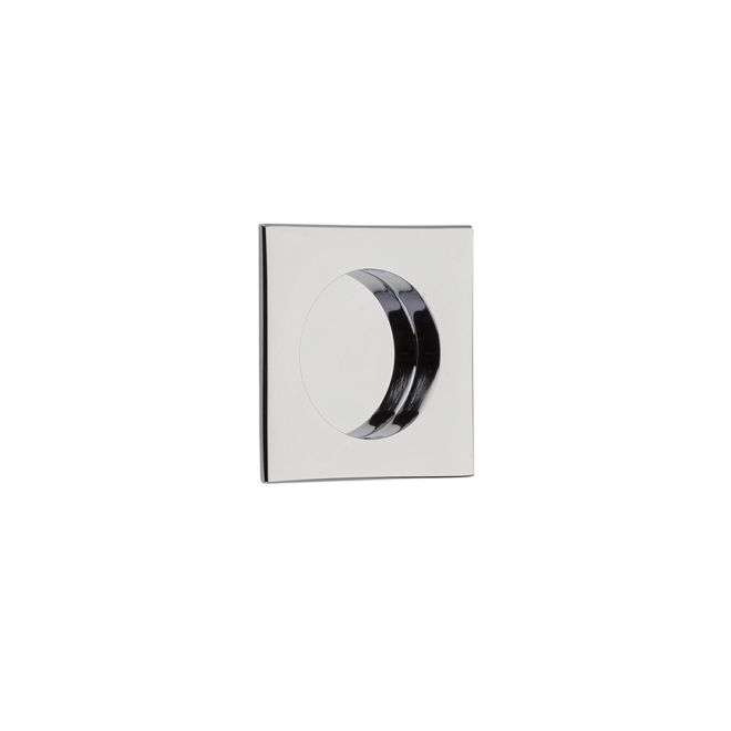 2213US26 Square Flush Pull, Bright Chrome