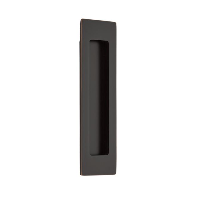 7 in. Modern Rectangular Flush Pull, Oil Rubbed Bronze
