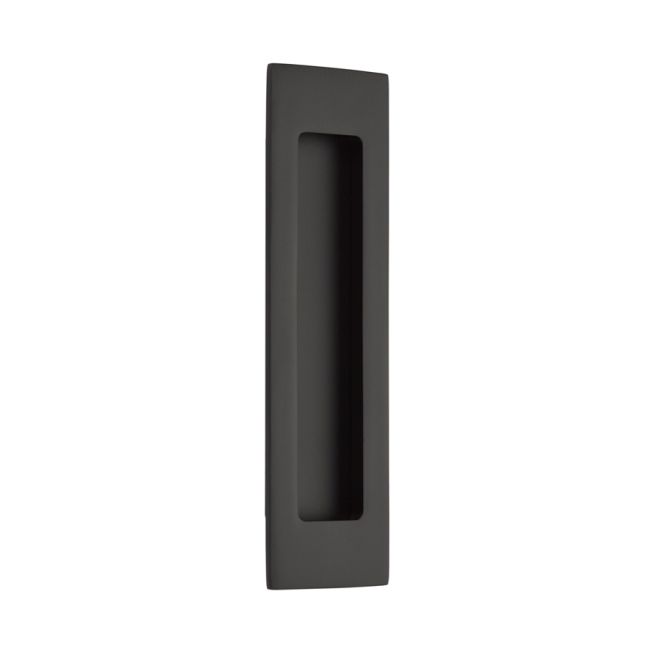 7 in. Modern Rectangular Flush Pull, Flat Black