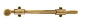 12 in. Surface Bolt with 3 Strikes, Flat Black