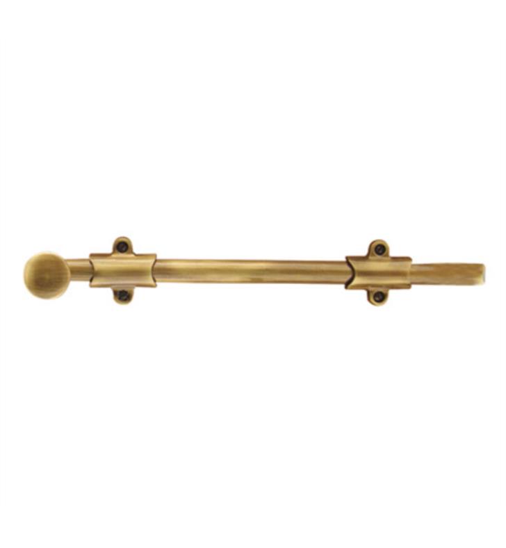 12 in. Surface Bolt with 3 Strikes, Medium Bronze