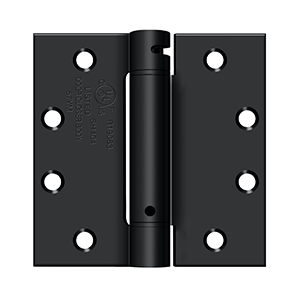 4.5 x 4.5 in. Spring Hinge, Paint Black