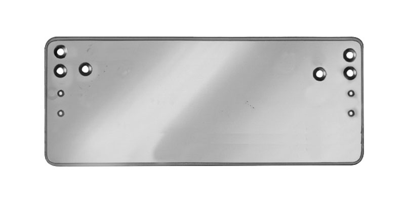 Drop Plate for 281 Door Closer Sprayed, Aluminum Enamel